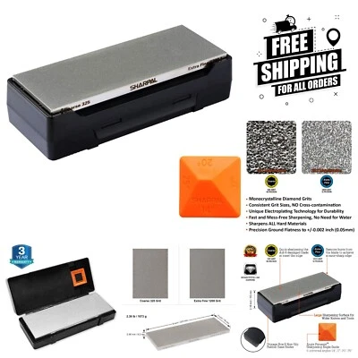 Afilador de cuchillos grueso 325 y extra fino 1200 grano piedra de afilar - idea de regalo perfecta Foto 1 de 4
