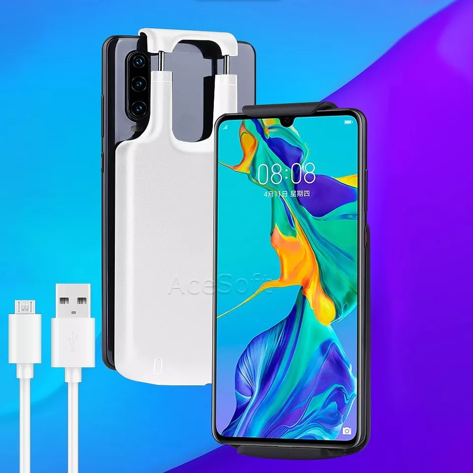 Large Capacity Full Edge Protection Home 5000mAh Battery Case for Google Pixel - Image 1 of 1