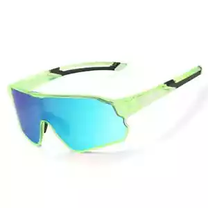 Rockbros Lunettes de cyclisme polarisées pour enfants de 8 à 14 ans light green - Foto 1 di 1