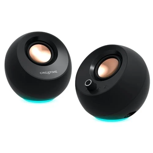 Creative Pebble Pro Black USB/Bluetooth/3.5mm pin 20W RMS Peak output 60W USB - Image 1 of 1