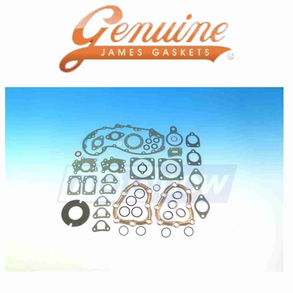 James Gasket Complete Motor Gasket Set for 1940 Harley Davidson WLDR - hn Foto 1 de 4