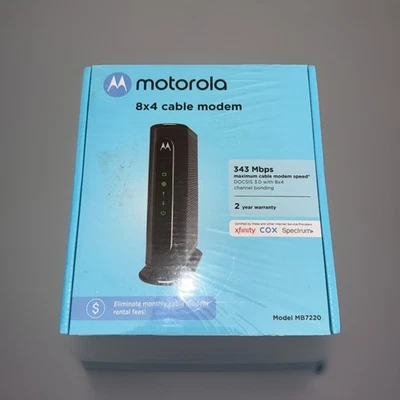 Motorola MB7220  8x4 343 Mbps Docsis 3.0 Cable Modem, (Brand New) - Image 1 of 2