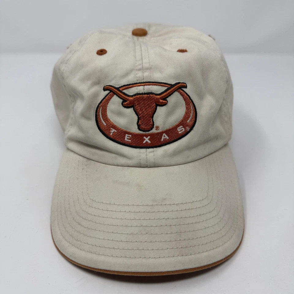 Gorra de colección Texas Longhorns con tirantes NCAA crema naranja quemado Foto 1 de 4