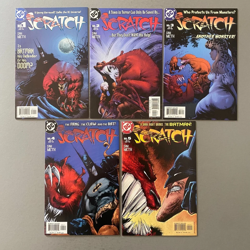 SCRATCH 1-5 1 2 3 4 5 COMPLETE SERIES BATMAN (2004, DC COMICS) - Image 1 of 4