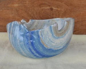 Capped Signed Vessel of Hope 2003 Pottery Bowl Impressed Bear Claw Alamogordo NM - Picture 1 of 19