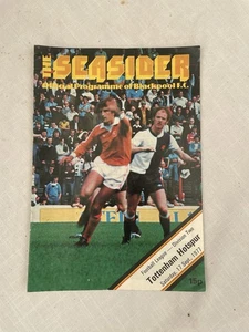Blackpool  Vs Tottenham Hotspur Saturday 17th September 1977 Matchday Programme - Picture 1 of 2
