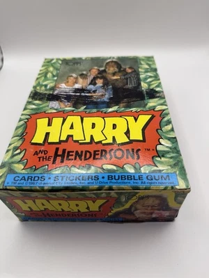 1987 Harry and the Hendersons Topps Trading Cards Sealed Pack Full Box 36 Packs - Image 1 of 2