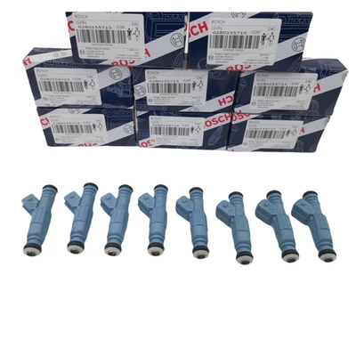 8X Fuel Injectors0280155715 For 1996-99 Dodge RAM 1500 2500 3500 5.2L 5.9L OEM Foto 1 de 4