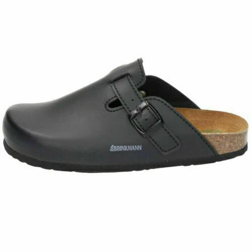 CLOGS Dr. Brinkmann schwarz Flor ***140 ...Hausschuhe Pantoletten Schuhe