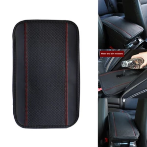 1x Car Armrest Box Pad Cover Center Console Protector Mat Accessories Black&Red - Picture 1 of 11