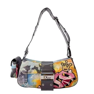 Bolso de Hombro DIOR Multicolor Graffiti "Kaos" Años 2000 - Imagen 1 de 21