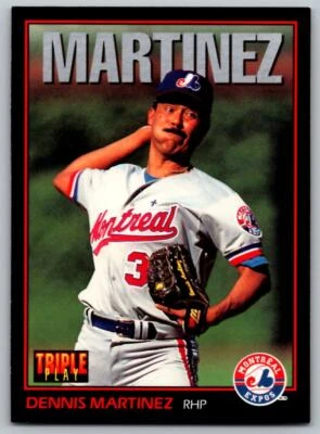 1993 Triple Play #74 Dennis Martinez     Montreal Expos - Image 1 of 2