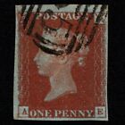 SG8 (BS49) 1d Red Imperf Plate 60 - AE - 4 Margin - Very fine