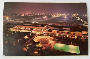 Vintage 1971 Disneyland Hotel Exterior Aerial Night, Dexter Press 4x6 Postcard - Picture 1 of 2
