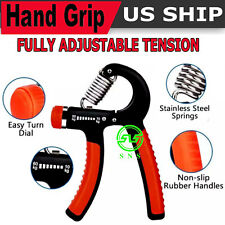 Hand Grip Strength Power Trainer Gripper Strengthener Adjustable Gym Exerciser 