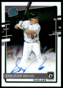 2020 Donruss Optic Rated Rookies Signatures Sheldon Neuse - Auto Oakland - Picture 1 of 2