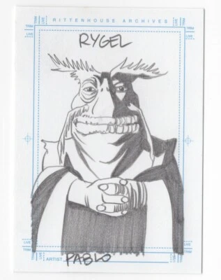 Rygel  Farscape Season 3 Sketch Card SketchaFEX by Pablo Raimondi - Image 1 of 2