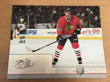 BRENT SEABROOK Signed 8x10 Photo 2006-07 Upper Deck BAP Portraits Blackhawks