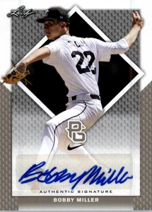 Bobby Miller 2016 Leaf Perfect Game Autograph NIKE All-American Auto Rookie LA D - Picture 1 of 1