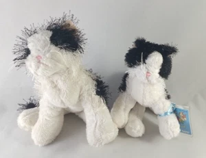 Ganz Webkinz & Lil' Kinz Black and White Cat Plush Stuffed Animals - Picture 1 of 11
