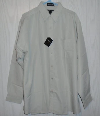 Jonathan Corey Men's Natural Dress Shirt Long Sleeve Size XL 17/17 1/2  NWT - Image 1 of 4