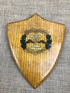 VINTAGE SOUTH LANCASHIRE REGIMENT EGYPT OAK WOODEN MILITARY WALL PLAQUE - Picture 1 of 4