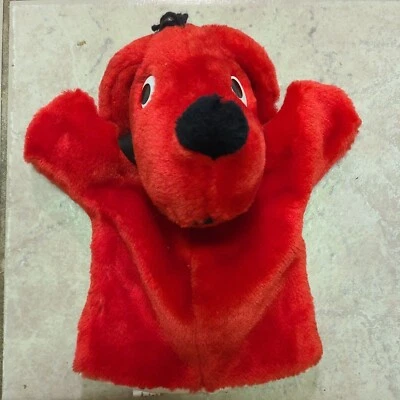 Marioneta de mano de peluche Clifford The Big Red Dog 1995 Norman Bridwell Dakin Inc  Foto 1 de 4