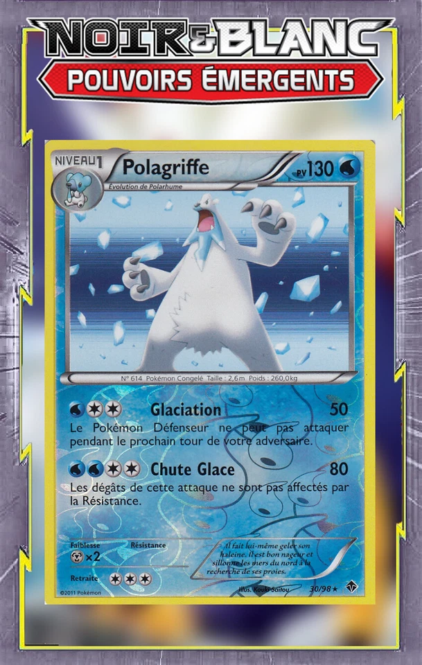 Polagriffe Reverse - NB02:Pouvoirs Émergents - 30/98 - Carte Pokémon Française - Photo 1/1