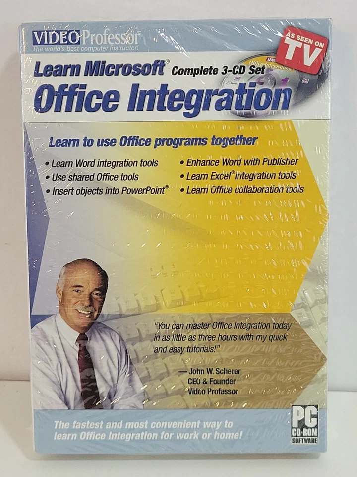 Video Professor Learn Microsoft Office Integration SEALED NEW - Image 1 of 1