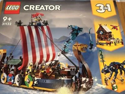LEGO Creator 31132 Wikingerschiff und Midgardschlange 3in1 Set Mythische Seeschlacht - Bild 1 von 4