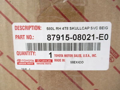 Genuine OEM Toyota 87915-08021-E0 Passenger RH Side Mirror Cover 2012-15 Sienna - Image 1 of 4