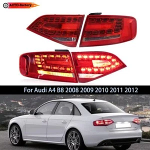 Car LED Tail Light Assembly For Audi A4 B8 2009-2012 Rear Stop Brake Turn Lights - Bild 1 von 17