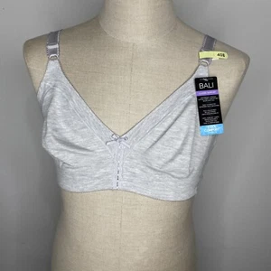 Nuovo reggiseno Bali taglia 40B grigio copertura completa sollevamento fresco comfort stile wireless DF3036 - Foto 1 di 8