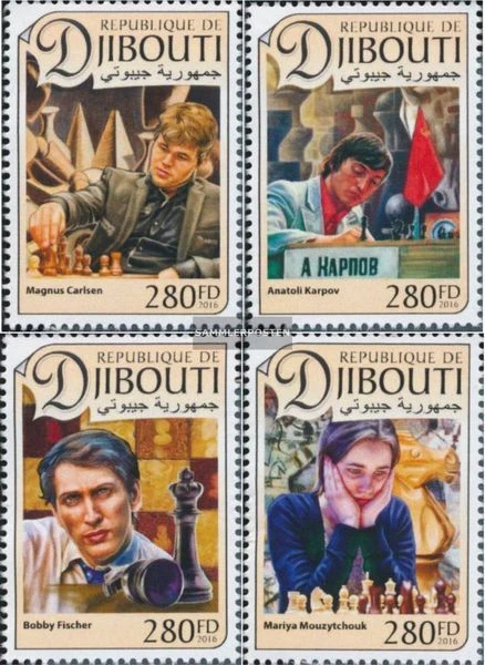 sellos Yibuti 2016 Mi 1403-1406 nuevo con goma original 2016 ajedrez - Imagen 1 de 1