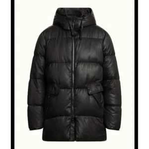 John Varvatos Dark Chestnut Brown Down Luxury Puffer Hooded Jacket Sz 48 Medium - Picture 1 of 13