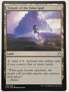 MTG TCG - Temple of the False God 280/302 Commander 2019 - NM - Picture 1 of 2
