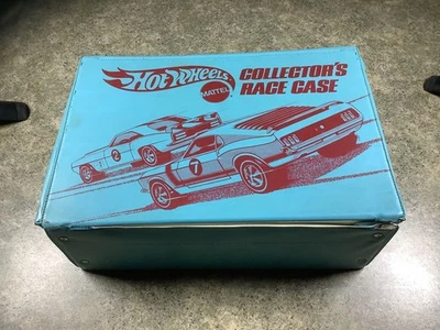 Vtg Hot Wheels Redline 24 Car Collector's Race Case BLUE USA Storage 1975 RARE - Image 1 of 4
