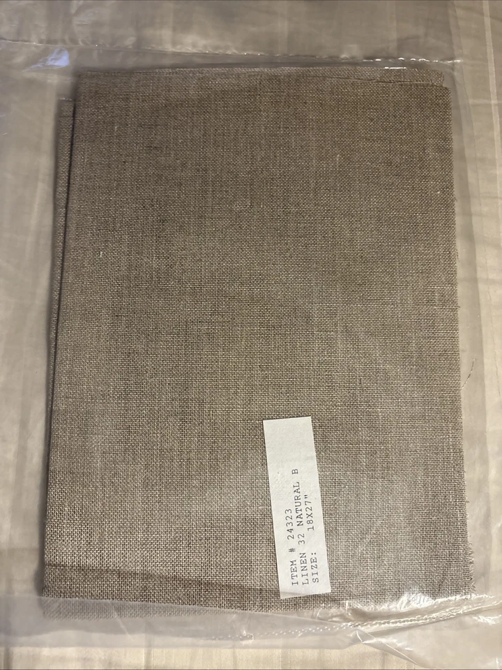 32 Count Natural B Linen Cross-Stitch Fabric 18x27 - Image 1 of 1