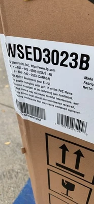 LG 24" Ancho 3.0 pies cúbicos Smart Single Horno de Pared Eléctrico, WSED3023B, NUEVO Foto 1 de 2