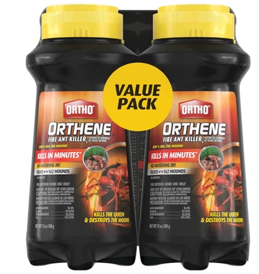 Asesino de hormigas de fuego Ortho Orthene, destruye hasta 162 montículos, 12 oz, paquete de 2 Foto 1 de 4