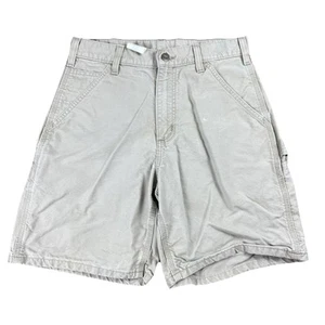 Pantalones Cortos Utilitarios De Colección Y2K Carhartt B144 Beige Tostado Para Hombre Ropa de Trabajo 28X8 Lona - Imagen 1 de 17