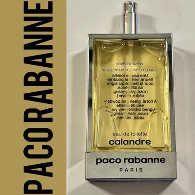 Vintage Feminino Paco Rabanne Calandre Eau de Toilette 3,4 Plus Amostra Grátis de Milhões de Ouro - Imagem 1 de 4
