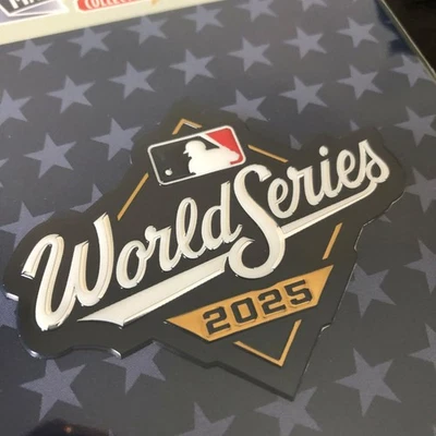 2025 World Series TPU On Field Jersey Patch Dodgers Blue Jays MLB Plastic - Image 1 of 4
