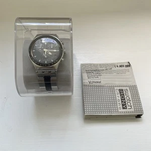 Swatch Irony Windfall Chronograph Watch (YCS410GX) Swiss Made, Waterproof - VGC - Picture 1 of 24