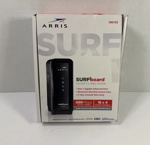 ARRIS SURFboard SB6183 DOCSIS 3.0 Cable Modem 16x4 Black - Picture 1 of 1