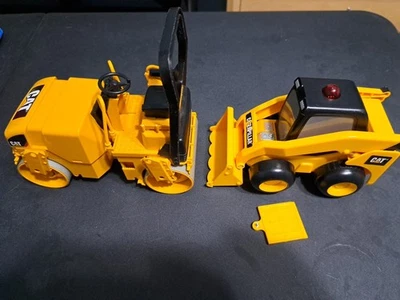 Bruder CAT 7" Steam Roller  and Skid Steer (Missing Remote) - Image 1 of 4