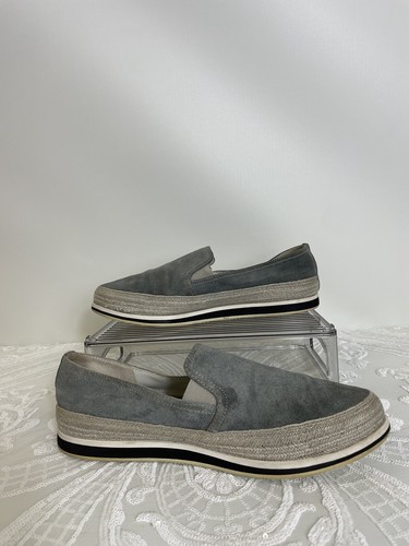 Sneakers slip on Prada in pelle scamosciata Espadrille taglia 38 (leggi la descrizione)