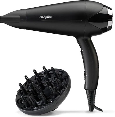 BaByliss Turbo Smooth Hair Dryer with Diffuser Fast Drying Ionic Frizz Control - Image 1 of 4