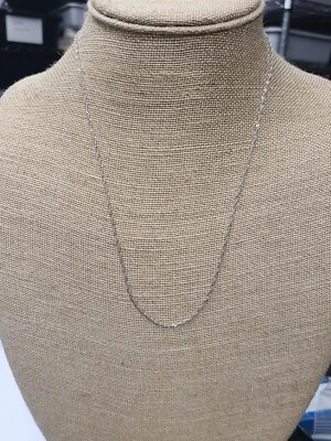 Collar de cadena ajustable Singapur de 1,5 mm para dama en plata de ley - 22" Foto 1 de 4