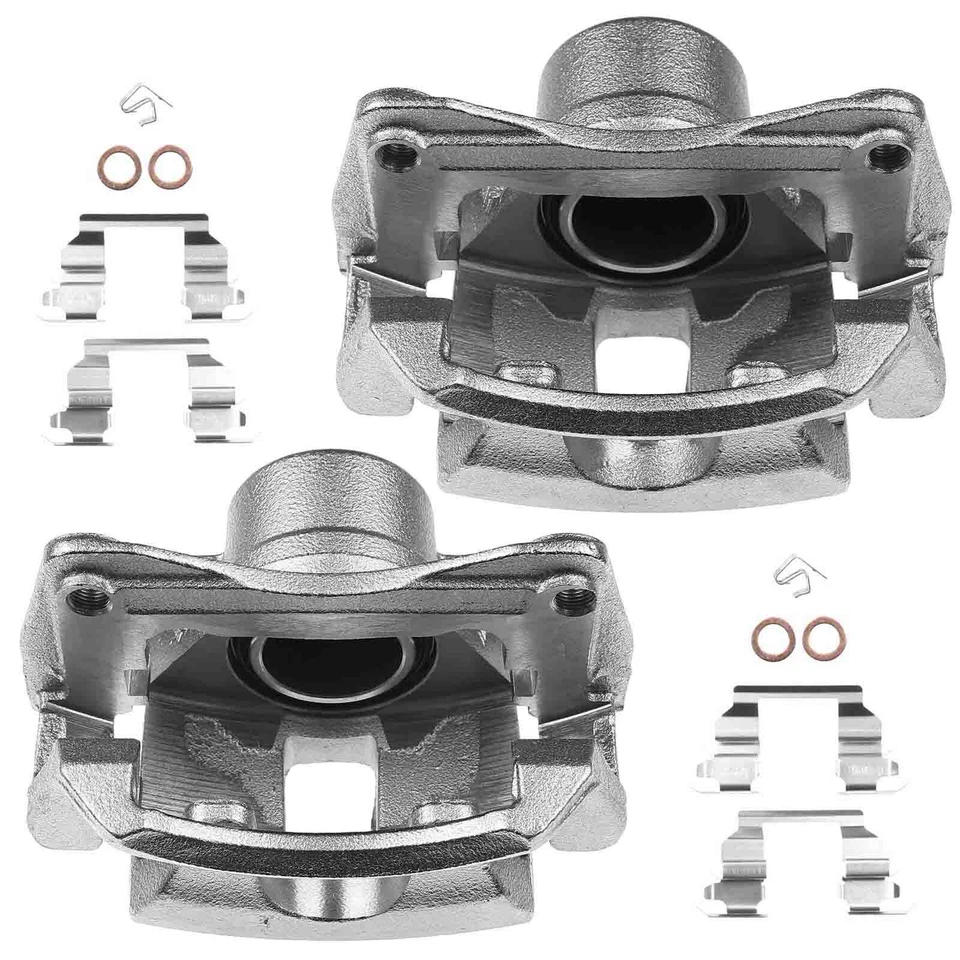 2x Pinzas de freno delanteras con soporte para Chevrolet Prizm Toyota Corolla 1998-2002 Foto 1 de 4